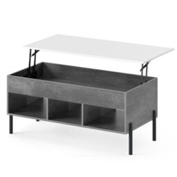 Costway Lift Top Coffee Table For Living Room Central Cocktail Table-Grey - thumbnail 2