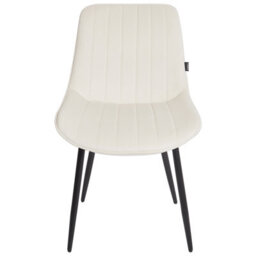 Beliani Set Of 2 Dining Chairs Dubrovnik Velvet Light Beige - thumbnail 5
