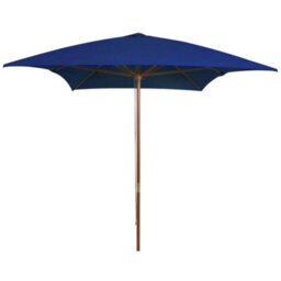 Walplus Garden Parasol With Wooden Pole Blue 200X300 Cm - thumbnail 1