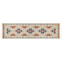 Beliani Rug Dilijan Multicolour 80 X 300 Cm Cotton Kilim - thumbnail 4