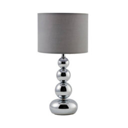 Valuelights Marrissa Chrome Table Lamp - Includes E14 Bulb In Warm White - thumbnail 8