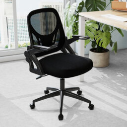 Gainoom Black Office Chair Swivel Mesh Desk Chair Adjustable Height - thumbnail 3