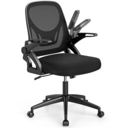 Gainoom Black Office Chair Swivel Mesh Desk Chair Adjustable Height - thumbnail 1
