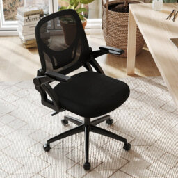 Gainoom Black Office Chair Swivel Mesh Desk Chair Adjustable Height - thumbnail 4
