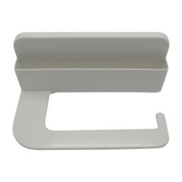 SecureFix Direct Self Adhesive Toilet Roll Holder With Mobile Phone Storage (Wall Mounted White Stick On) - thumbnail 1