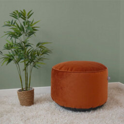 rucomfy Beanbags Rucomfy Velvet Pouffe - Indoor Bean Bag Footstool