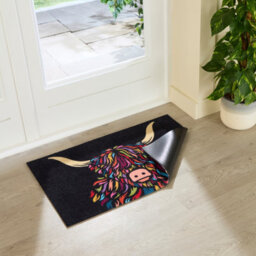 Artsy Doormats Highland Cow Indoor Washable Doormat 80X50Cm - thumbnail 6