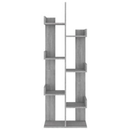 Vidaxl Book Cabinet 48X25.5X140 Cm Grey Sonoma Engineered Wood - thumbnail 3