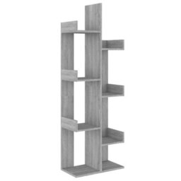 Vidaxl Book Cabinet 48X25.5X140 Cm Grey Sonoma Engineered Wood - thumbnail 2