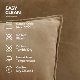 Deconovo Pack Of 2 Cushion Covers 60Cm X 60Cm 24X24 Inches Flanges Throw Pillow Cases For Bed With Invisible Zipper Brown 2 Pieces - thumbnail 4