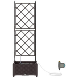 Berkfield Garden Planters Brown 40 X 40 X 126 Cm Steel - thumbnail 5