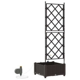 Berkfield Garden Planters Brown 40 X 40 X 126 Cm Steel - thumbnail 7