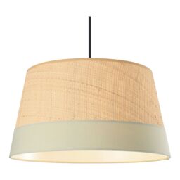GoodHome Bellbird Green & Natural Round Lamp Shade (D)38Cm - thumbnail 3
