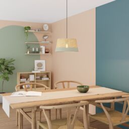 GoodHome Bellbird Green & Natural Round Lamp Shade (D)38Cm - thumbnail 8