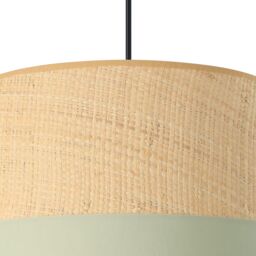 GoodHome Bellbird Green & Natural Round Lamp Shade (D)38Cm - thumbnail 5