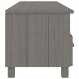 Berkfield Tv Cabinet Light Grey 158X40X40 Cm Solid Wood Pine - thumbnail 4