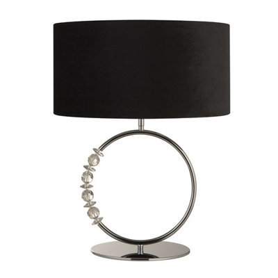 Pagazzi Lighting Pagazzi Bianca Polished Chrome & Black Table Lamp - image 1