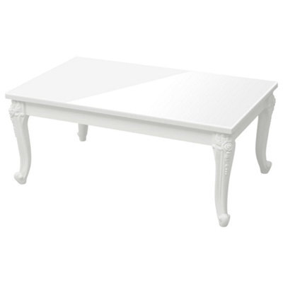 Berkfield Elegant Coffee Table High Gloss White 100X50X42 Cm Engineered Wood - image 1