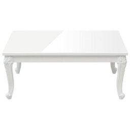 Berkfield Elegant Coffee Table High Gloss White 100X50X42 Cm Engineered Wood - thumbnail 3
