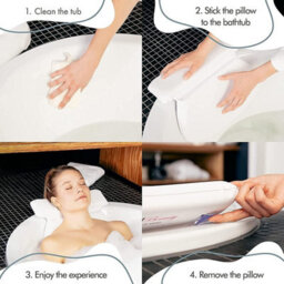 Divchi Bath Spa Pillow With Suction Cups - thumbnail 4