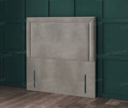 Comfy Deluxe 3Ft Single Coffee Francis  Plush Velvet 54Inch Floorstanding Headboard With Studded Beads