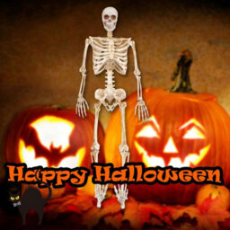 Halloween Skeleton Decoration Led Eyes Trick Or Treat Party 36 Inch - thumbnail 5