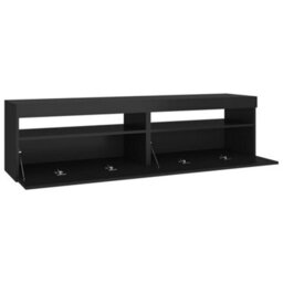 Berkfield Tv Cabinets 2 Pcs With Led Lights Black 75X35X40 Cm - thumbnail 9