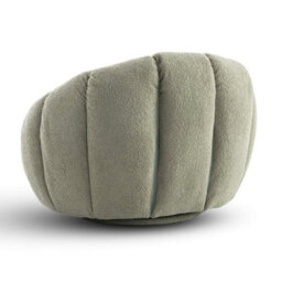 Teddy Boucle Fabric Sage Green Atrani Swivel Accent Chair - thumbnail 7