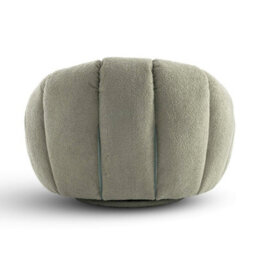 Teddy Boucle Fabric Sage Green Atrani Swivel Accent Chair - thumbnail 5