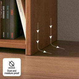 4-Tier Stretchable Wooden Shelf Bookcase - 30-50 X 17 X 80Cm Adjustable Display & Storage Unit Stand - thumbnail 4