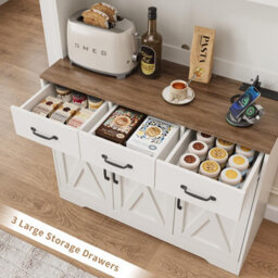 Fusou 180Cm Tall Kitchen Pantry Cupboard With Charging Station, White - thumbnail 7