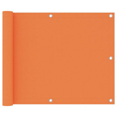 Berkfield Balcony Screen Orange 75X400 Cm Oxford Fabric - image 1