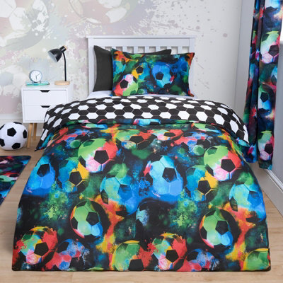 OHS Football Duvet Cover Bedding Set Quilt Pillowcase Soft Reversible, Single - image 1