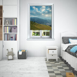 Lister Cartwright Photographic Blackout Roller Blinds For Bedroom Windows - (60 X 140 Cm) - Agriculture