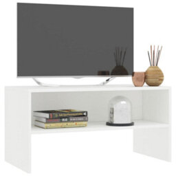 Berkfield Tv Cabinet White 80X40X40 Cm Engineered Wood - thumbnail 3