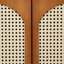 Wooden Shoe Cabinet Storage Cupboard Footwear Stand Rack Double Rattan Doors - thumbnail 4