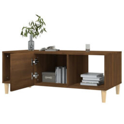 Berkfield Coffee Table Brown Oak 102X50X40 Cm Engineered Wood - thumbnail 8