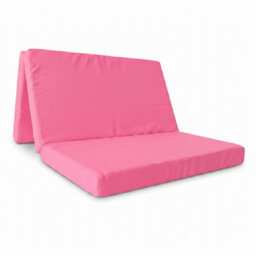 Mattress Guru Double Folding Z Bed, Tri - Folding Futon Mattress, Travel Camping Bed With Protective Travel Cover, Pink - thumbnail 5