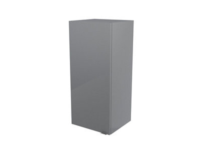 GoodHome Imandra Deep Gloss Grey Bathroom Single Wall Cabinet (H)90Cm (W)40Cm - image 1