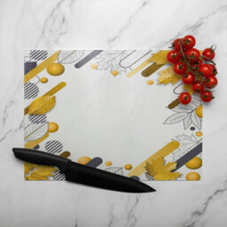 Benjamin Tate Design Geometric Pattern Glass Chopping Boarddesigner Style - thumbnail 3