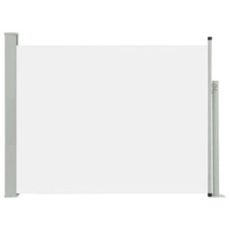 Berkfield Patio Retractable Side Awning 140X500 Cm Cream - thumbnail 2