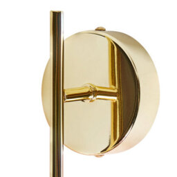 Beliani Set Of 2 Wall Lamps Beige And Gold Glass Metal - Modern Living Room Hallway Bedroom Lighting - thumbnail 4