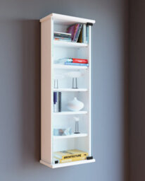 Vcm Cd Dvd Wall Rack Cabinet Loposa Glass Door - thumbnail 4