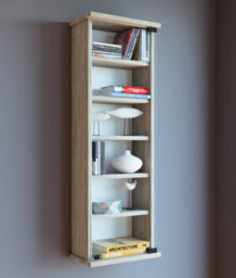 Vcm Cd Dvd Wall Rack Cabinet Loposa Glass Door - thumbnail 3