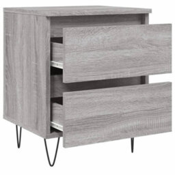 Berkfield Elegant Bedside Cabinets 2 Pcs Grey Sonoma 40X35X50 Cm Engineered Wood - thumbnail 6