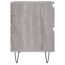 Berkfield Elegant Bedside Cabinets 2 Pcs Grey Sonoma 40X35X50 Cm Engineered Wood - thumbnail 7