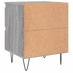Berkfield Elegant Bedside Cabinets 2 Pcs Grey Sonoma 40X35X50 Cm Engineered Wood - thumbnail 8