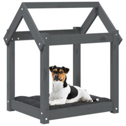 Walplus Dog Bed Grey 61X50X70 Cm Solid Wood Pine - thumbnail 4