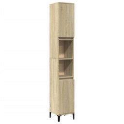 Vidaxl Bathroom Cabinet Sonoma Oak 30X30X190 Cm Engineered Wood - thumbnail 2