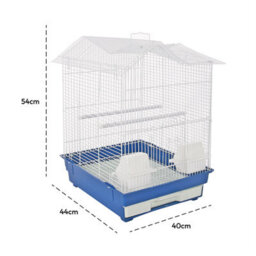 Kct Indoor Bird Cage Santiago Plus Exotic Portable Small - Blue - thumbnail 2